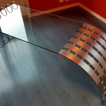 Design intitulée "Table basse" par Félix Gagliardi, Œuvre d'art originale, Meuble