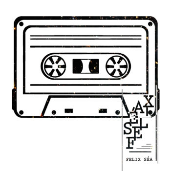 Digitale Kunst mit dem Titel ""Cassette" - Artist…" von Felix Séa, Original-Kunstwerk