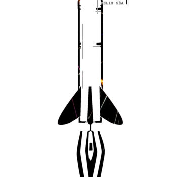 数字艺术 标题为“"Missile" - Artisti…” 由Felix Séa, 原创艺术品