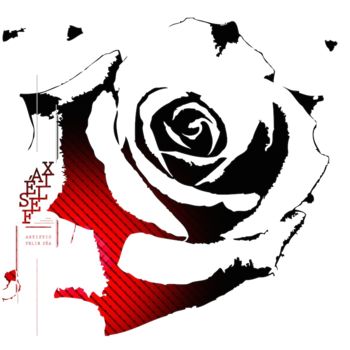 Digitale Kunst mit dem Titel ""Rose" - Artistic F…" von Felix Séa, Original-Kunstwerk