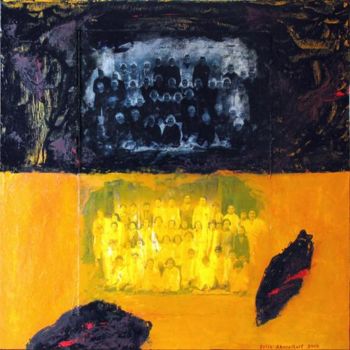 Malarstwo zatytułowany „Où sont ils?” autorstwa Félix Aberasturi, Oryginalna praca