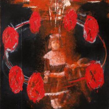 Malerei mit dem Titel "La ronde" von Félix Aberasturi, Original-Kunstwerk