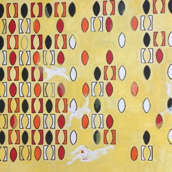 Pintura titulada "150 degrees" por Hila Abada, Obra de arte original, Acrílico Montado en Bastidor de camilla de madera