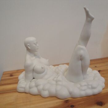 Скульптура под названием "浴" - Feng Tu, Подлинное произведение искусства, Керамика