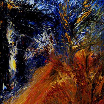 Pittura intitolato "Маленький пейзаж." da Irina Dubinina, Opera d'arte originale, Olio