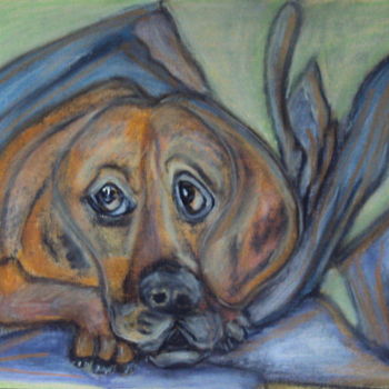 图画 标题为“Просто собака - 2” 由Irina Dubinina, 原创艺术品, 其他
