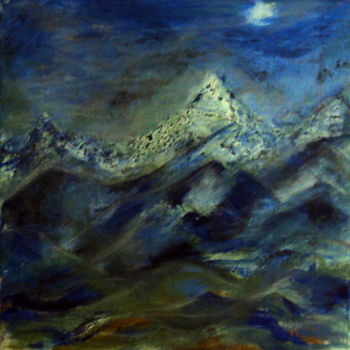 Malerei mit dem Titel "Горы." von Irina Dubinina, Original-Kunstwerk, Andere