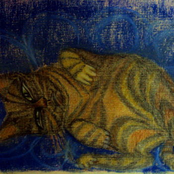 Dibujo titulada "Сейчас усну." por Irina Dubinina, Obra de arte original, Otro