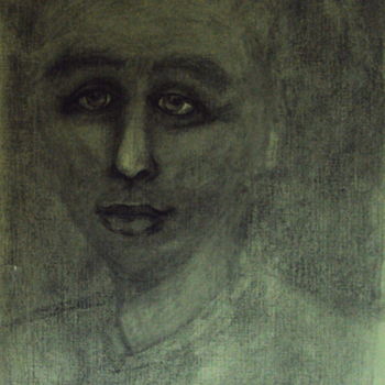 Disegno intitolato "Милорад." da Irina Dubinina, Opera d'arte originale, Carbone
