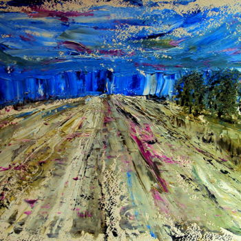 제목이 "Небо над..."인 미술작품 Irina Dubinina로, 원작, 기름
