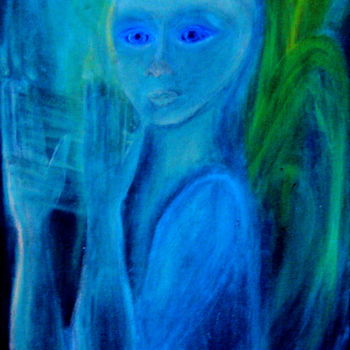 Картина под названием "Ангел." - Irina Dubinina, Подлинное произведение искусства, Темпера
