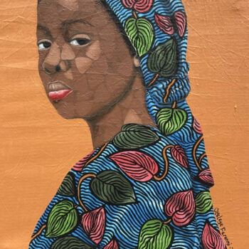 Painting titled "In Her Prime" by Feranmi Oyeleye, Original Artwork, Acrylic
