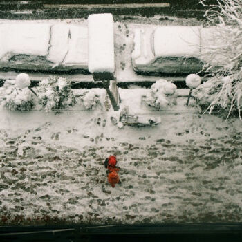 Photographie intitulée "Red Point" par Fereidoun Farboud, Œuvre d'art originale, Photographie argentique