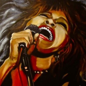 Peinture intitulée "Tina Turner" par Polo, Œuvre d'art originale, Huile