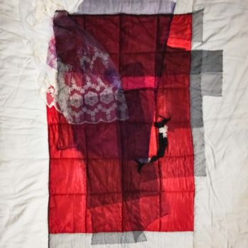 "Untitled-7" başlıklı Tekstil Sanatı Fereshteh Setayesh tarafından, Orijinal sanat, Kolaj