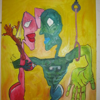 Painting titled "after being operated" by Ffab, Original Artwork