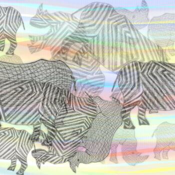 "Tropic of Rhino" başlıklı Dijital Sanat Ferhat Korkmazcan tarafından, Orijinal sanat, Dijital Resim