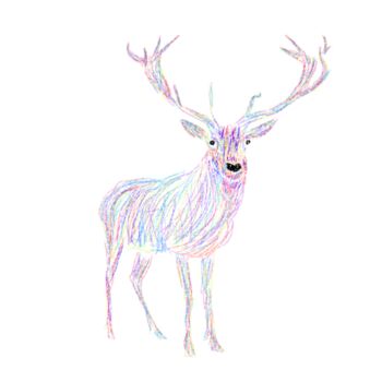 Digital Arts titled "Deer" by Ferhat Korkmazcan, Original Artwork, 2D Digital Work