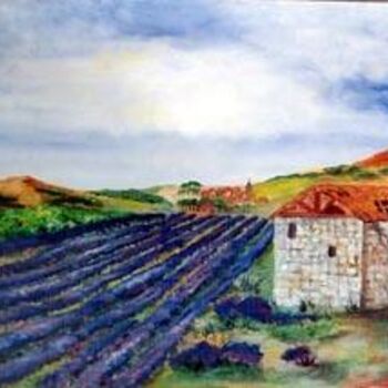 Painting titled "couleur Provence" by Jean Pierre Ferenkak, Original Artwork, Oil