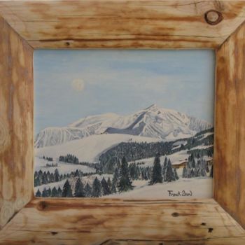 Painting titled "MT BLANC" by Franck Allard, Original Artwork