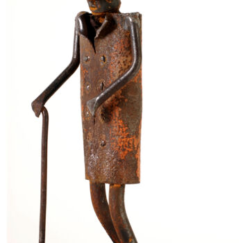 Sculpture intitulée "PERSONAJES TIPICOS" par Adrian Fermandois, Œuvre d'art originale, Métaux