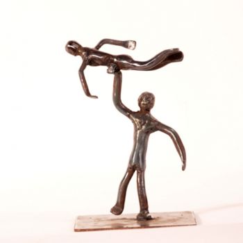 Скульптура под названием "bailarines" - Adrian Fermandois, Подлинное произведение искусства, Металлы