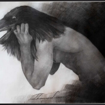 图画 标题为“The Scream” 由Fermin Fleites, 原创艺术品, 铅笔
