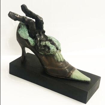 Скульптура под названием "A Romans les enfant…" - Fernand Greco, Подлинное произведение искусства, Бронза