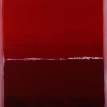 Malerei mit dem Titel "RED" von Fernand Payraud, Original-Kunstwerk, Pigmente Auf Aluminium montiert
