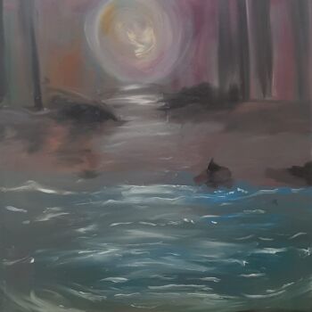 Картина под названием "Luminescence" - Fernanda Bolivar, Подлинное произведение искусства, Масло