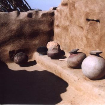 Fotografia intitolato "ciotole_nel_deserto…" da Fernanda Satta, Opera d'arte originale