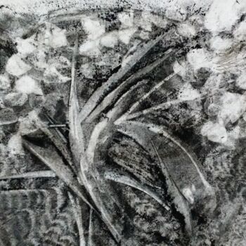 Arte digital titulada "Flowers in charcoal" por Fernando Josei Kanashiro Pereira, Obra de arte original, Carbón