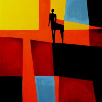 Peinture intitulée "CENTAURO" par Fernando Navajas Seco, Œuvre d'art originale, Huile