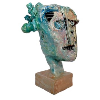 Skulptur mit dem Titel "Rígido n°2" von Fernando Ribeiro (Frib), Original-Kunstwerk, Zement