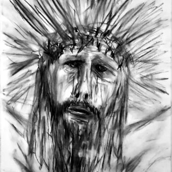 Drawing titled "San Cristo de Limpi…" by Fernando Rubio, Original Artwork, Charcoal
