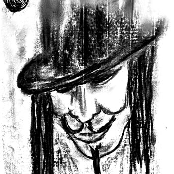 Disegno intitolato "Vendetta" da Fernando Rubio, Opera d'arte originale, Carbone