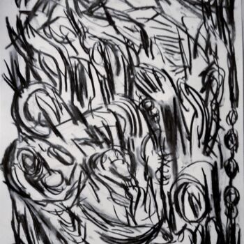 Рисунок под названием "Revolución" - Fernando Rubio, Подлинное произведение искусства, Древесный уголь