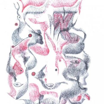 Drawing titled "Abstracciòn,4" by Fernando Calvo, Original Artwork