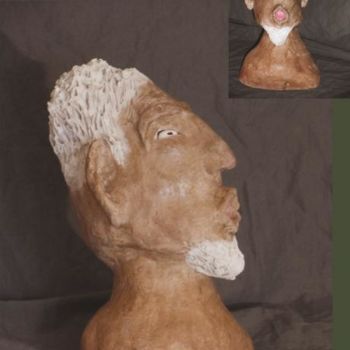 Sculpture titled "le conteur de Baobab" by Ferplat, Original Artwork