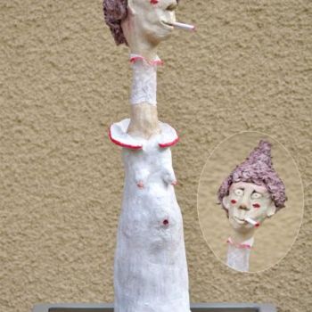 Sculpture intitulée "No Smoke" par Ferplat, Œuvre d'art originale