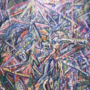 Pintura titulada "FETE EN FRANCE" por Mourad Rabaaoui, Obra de arte original, Oleo