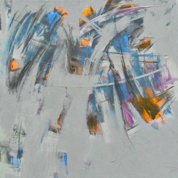 Painting titled "Abstraction composi…" by Maxim Fetisov, Original Artwork, Oil