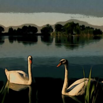 Photography titled "Serenade of the Riv…" by Fetux_lines, Original Artwork, Airbrush
