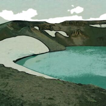 Fotografie getiteld "Epic Fury: Icelandi…" door Fetux_lines, Origineel Kunstwerk, Light Painting