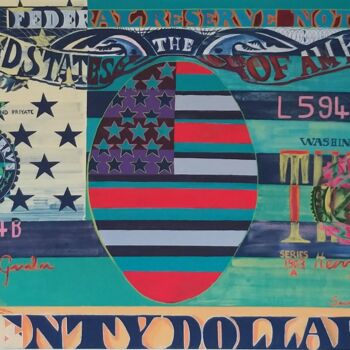 "20 dolar" başlıklı Tablo Fevziye Özocak tarafından, Orijinal sanat, Akrilik