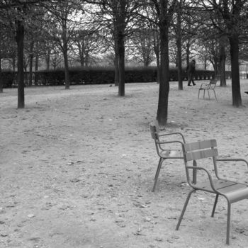 Photography titled "les-chaises-du-parc…" by F.Facchin, Original Artwork
