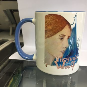 设计 标题为“Mug Virginia Woolf” 由Gilles David, 原创艺术品, 表艺术