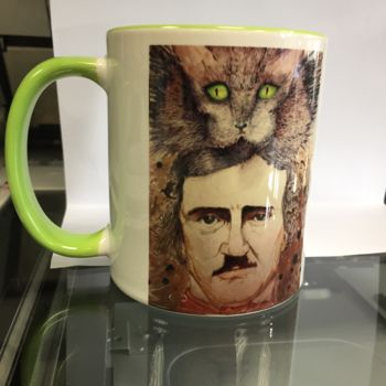 Design intitolato "Mug Poe" da Gilles David, Opera d'arte originale, Tavola arte