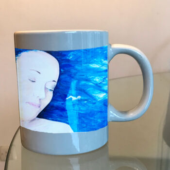 Design intitulada "Mug Swim lover" por Gilles David, Obras de arte originais, Quadro de Arte