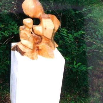 雕塑 标题为“femme” 由Francois Hecquet, 原创艺术品, 木